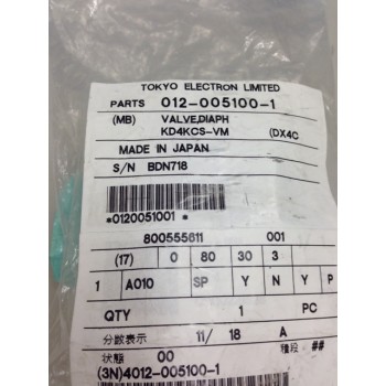 TEL 012-005100-1 KITZ SCT KD4KC DIAPHRAGM VALVE